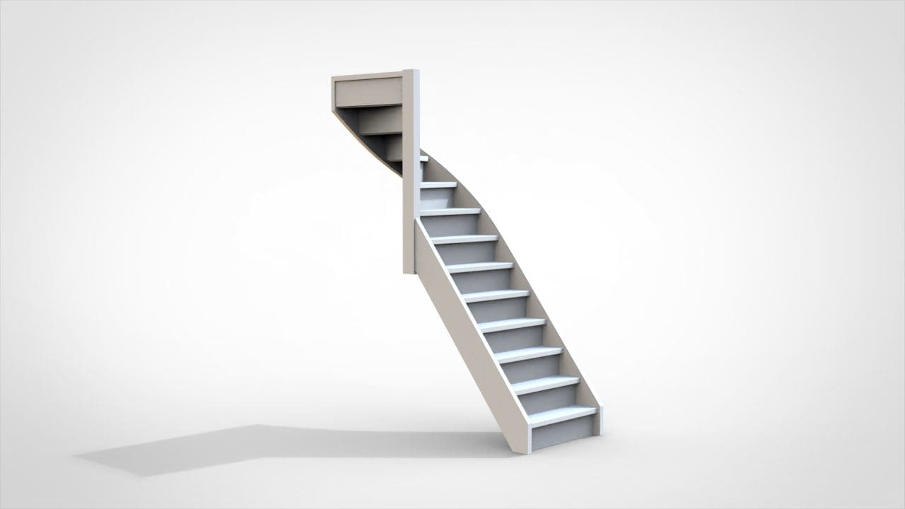 Bovenkwart trap links - 2