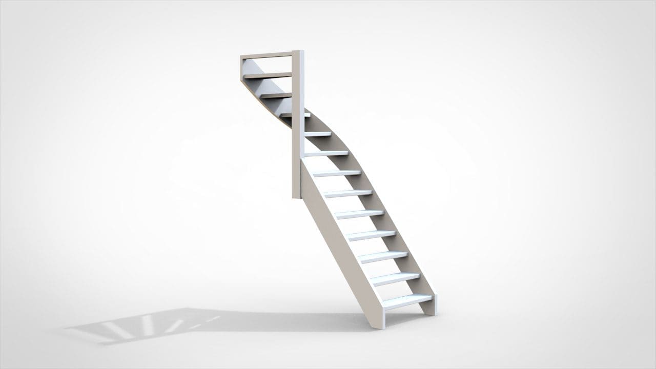 Bovenkwart trap links