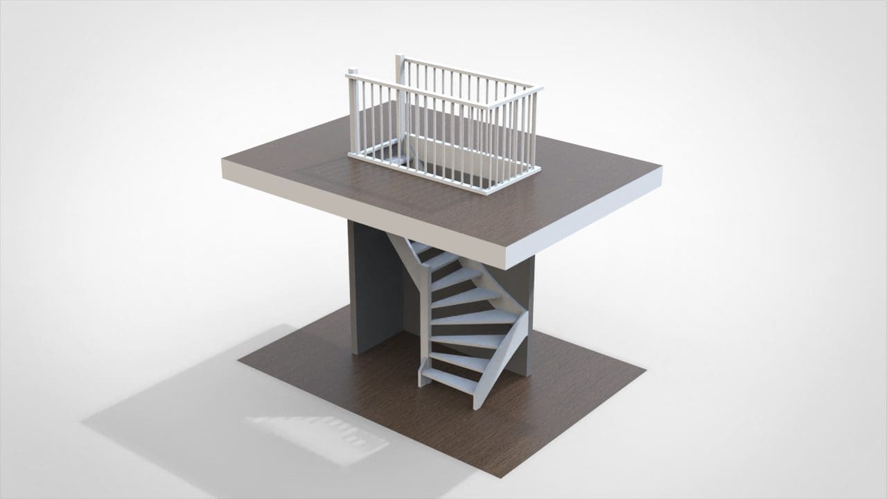 Onderkwart trap links - 6