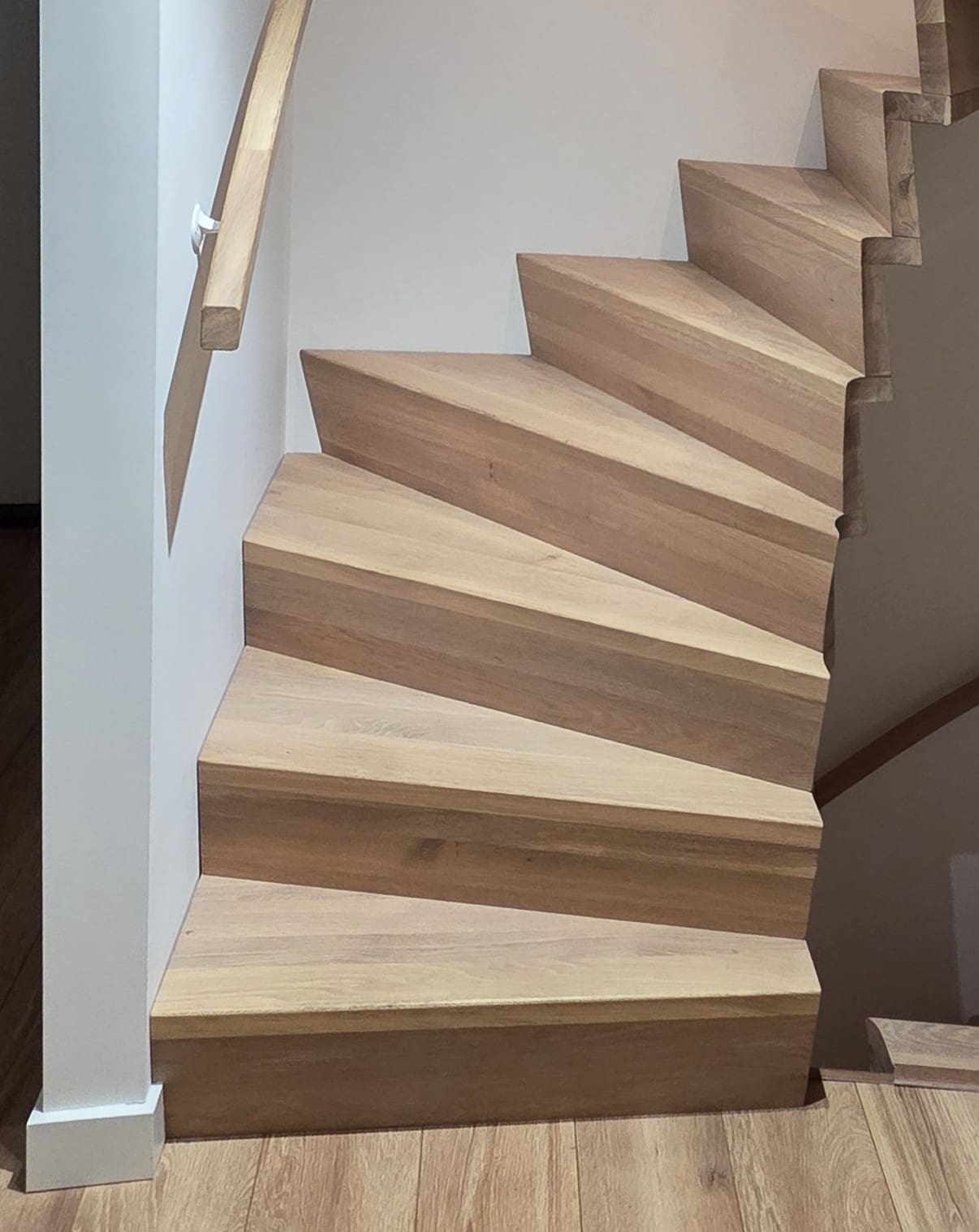 zwevende trap houten trap rotterdam